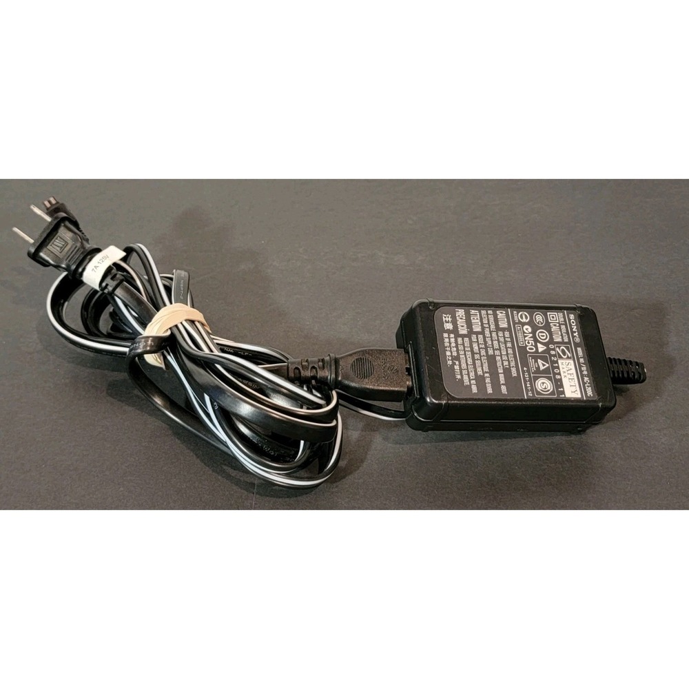 Sony Handy Cam Battery Charger‎ Power Cable AC-L200C AC Adaptor Tested Works